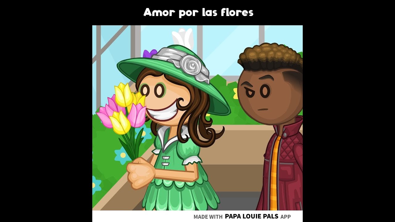 Amor por las flores - Papa Louie Pals