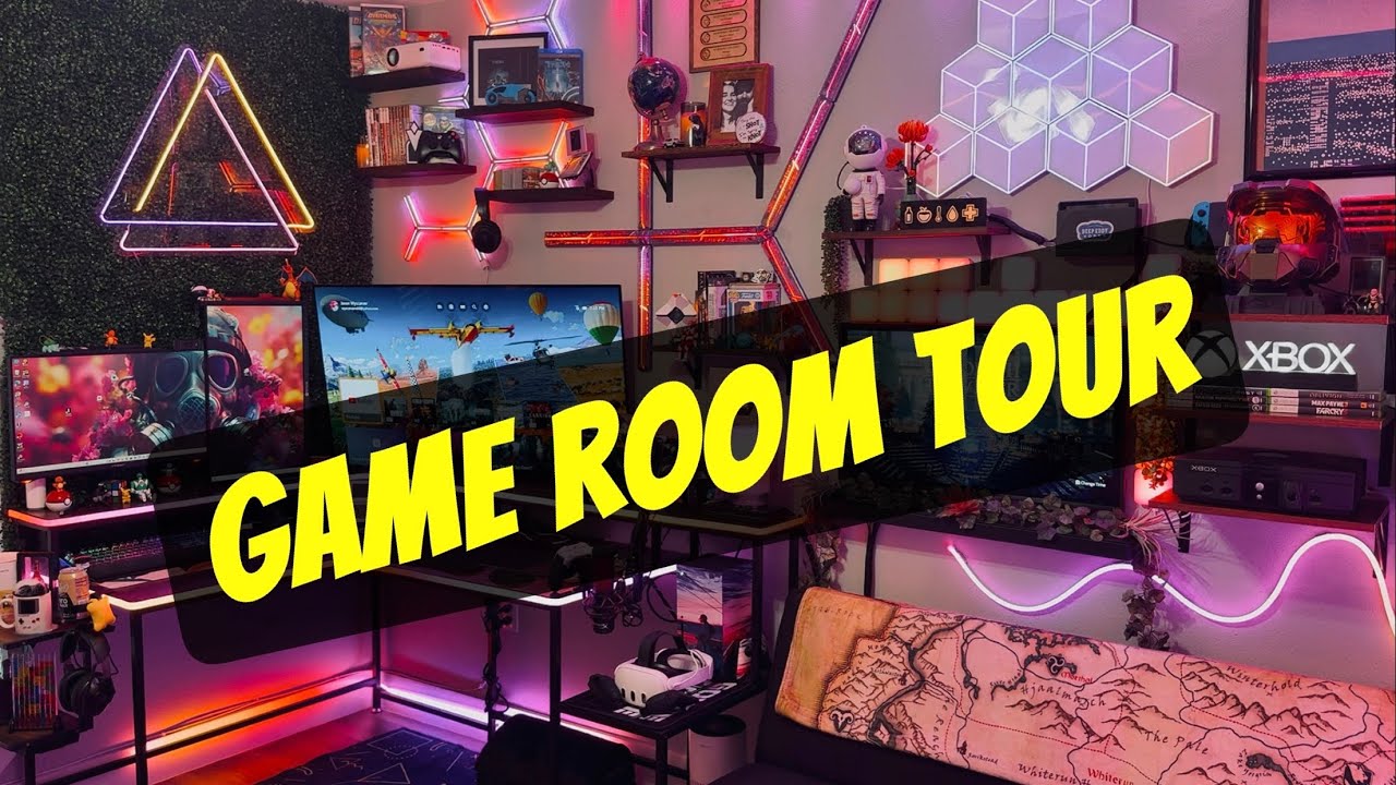 My Game Room Tour 2025 #gameroom #battlestation #gaming #setup