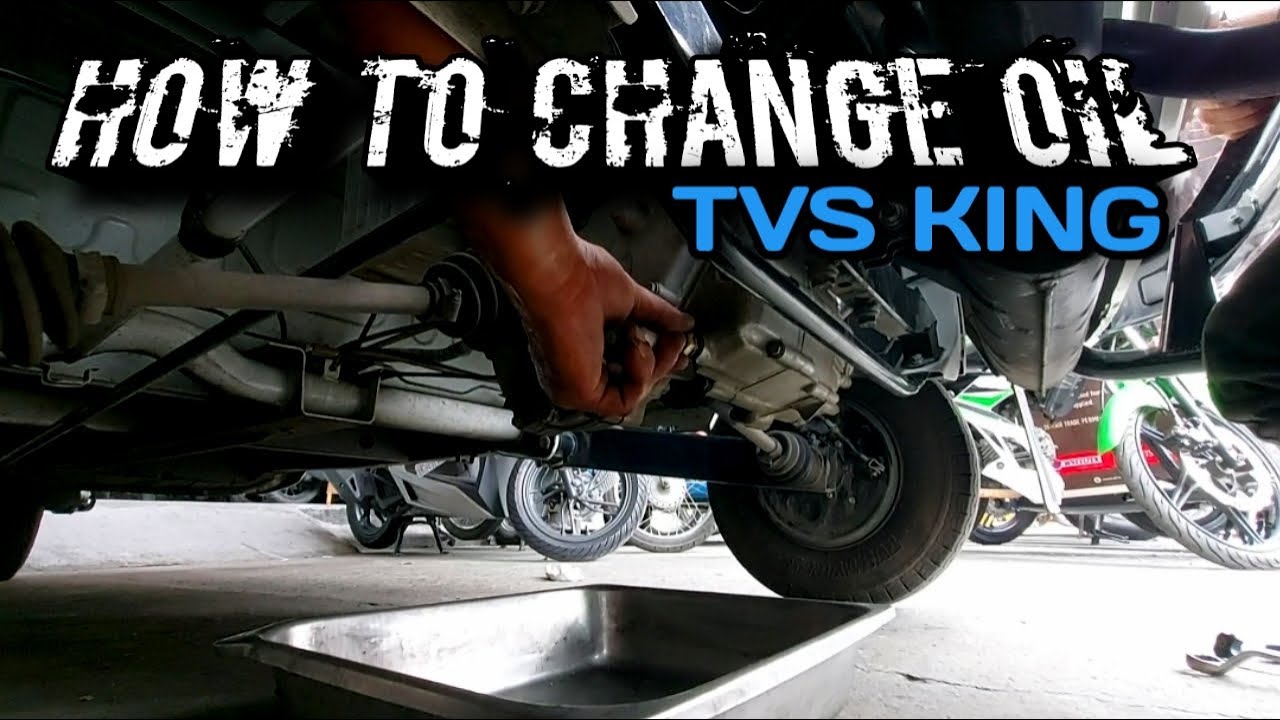 HOW TO CHANGE OIL TVS KING ENGINE | ozTV zalds