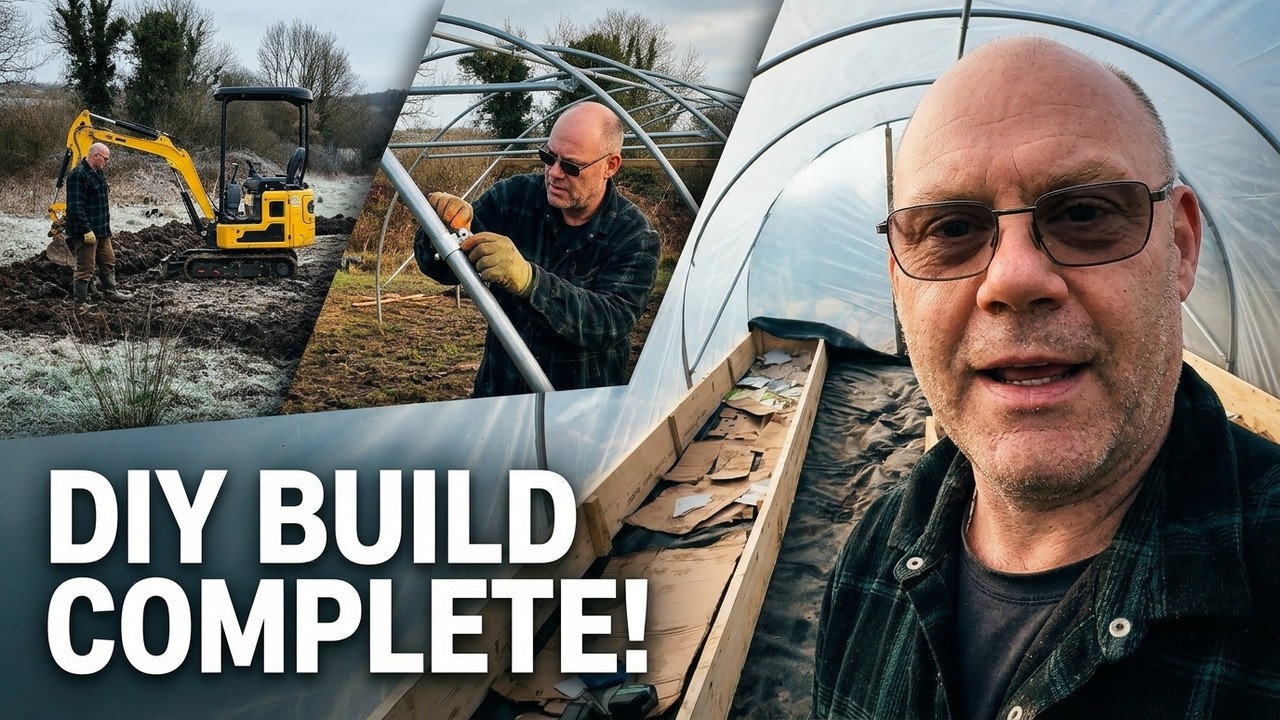 Complete Polytunnel Build | Excavation to Raised Beds