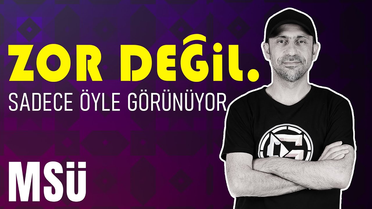 Zor Değil! Sadece Öyle Görünüyor |   MSÜ Geometri
