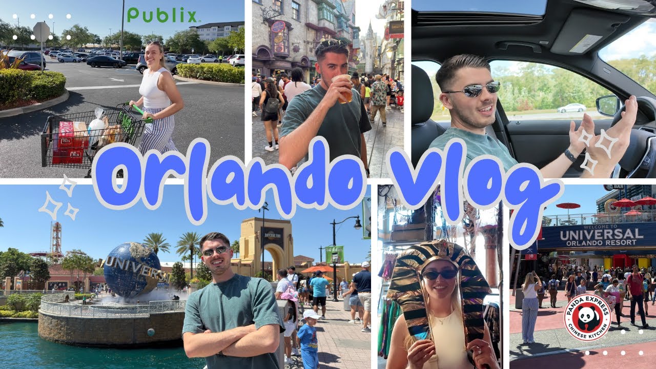 UNIVERSAL ORLANDO VLOG 🎢 Panda Express | Publix Grocery Haul | First full day in Orlando