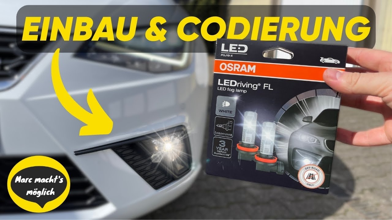 Nebelscheinwerfer auf LED umbauen & Kurvenlicht codieren tutorial | Seat Ibiza KJ 6F FR | VCDS
