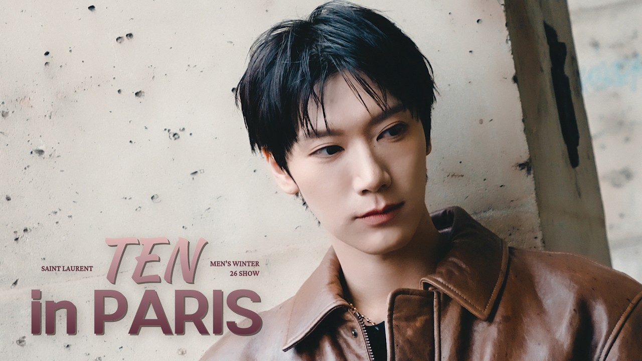 ˚₊‧꒰ა💜보라색이랑 핑크가 메인 포인트🩷໒꒱ ‧₊˚ TEN in Paris | SAINT LAURENT MEN’S WINTER 26 SHOW Behind