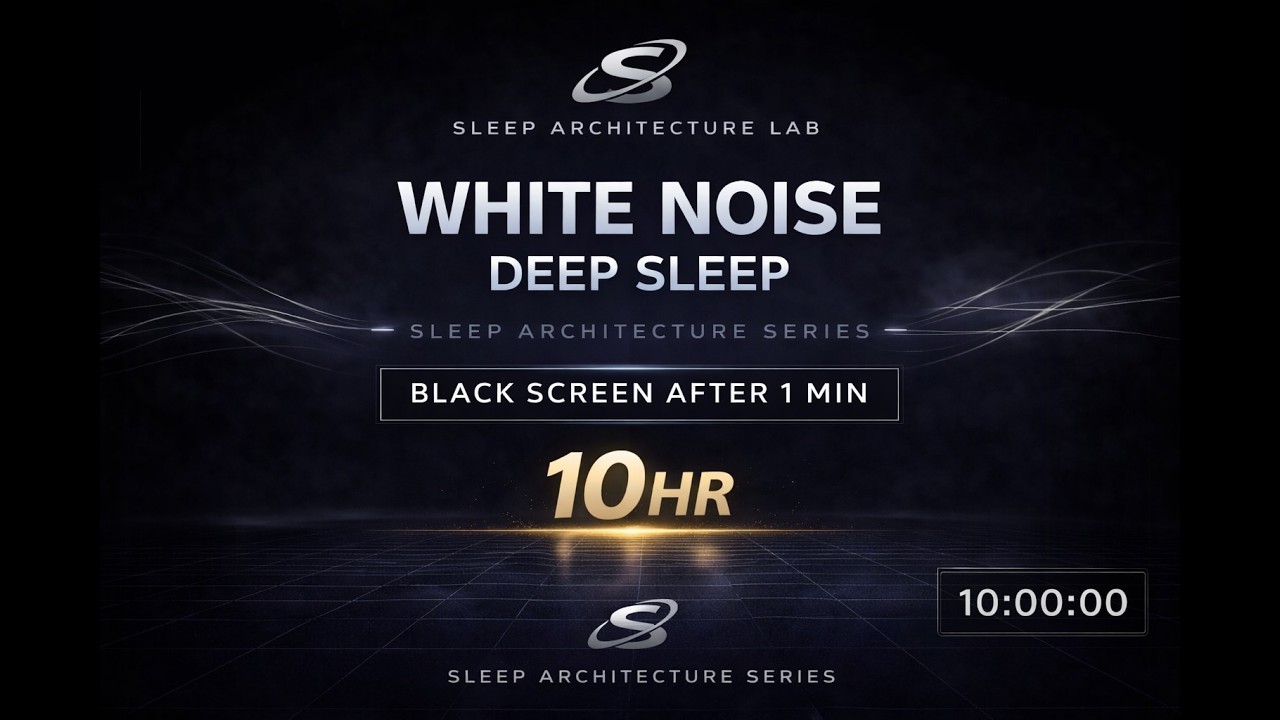White Noise for Deep Sleep (10 Hours) | Black Screen After 1 Minute