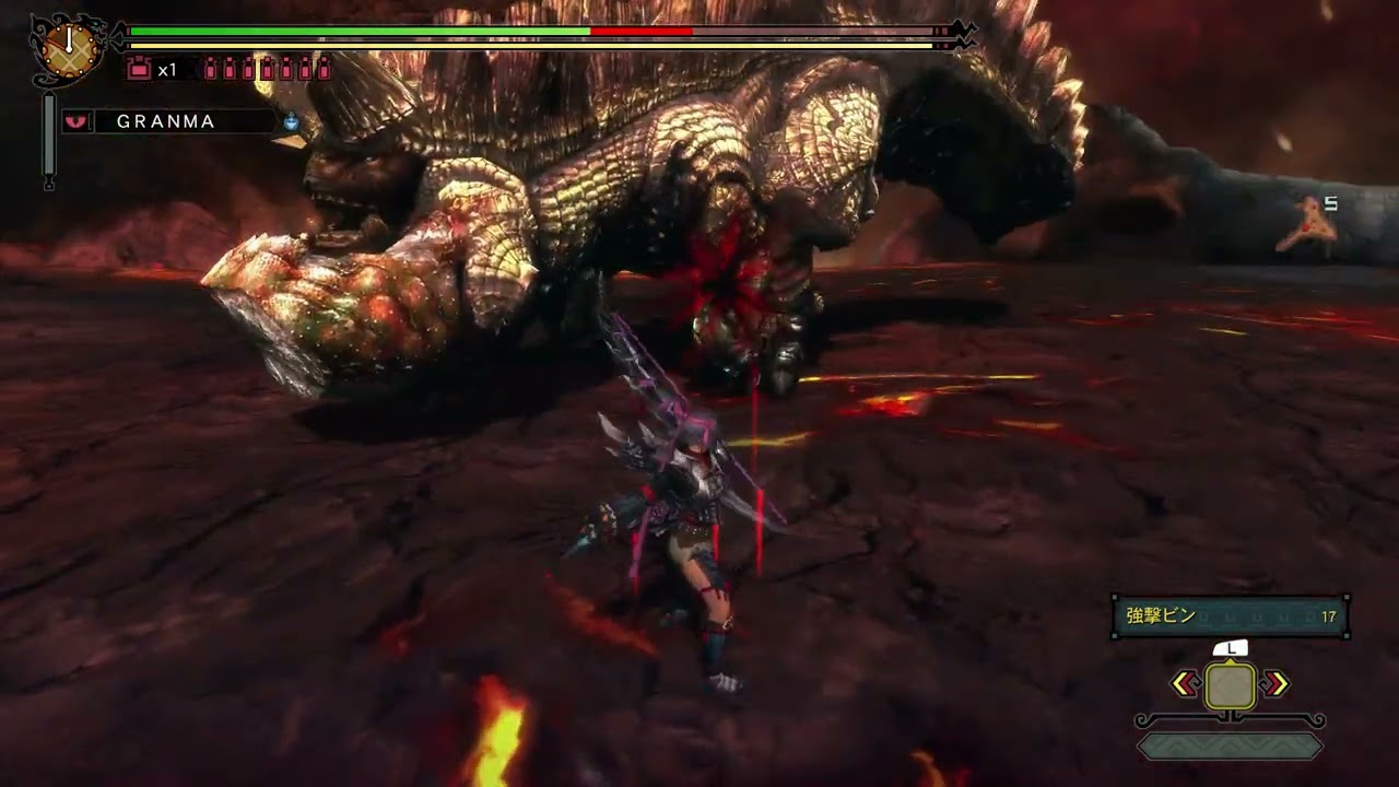 MH3G ウラガンキン G級 6分17秒  弓 ソロ 捕獲