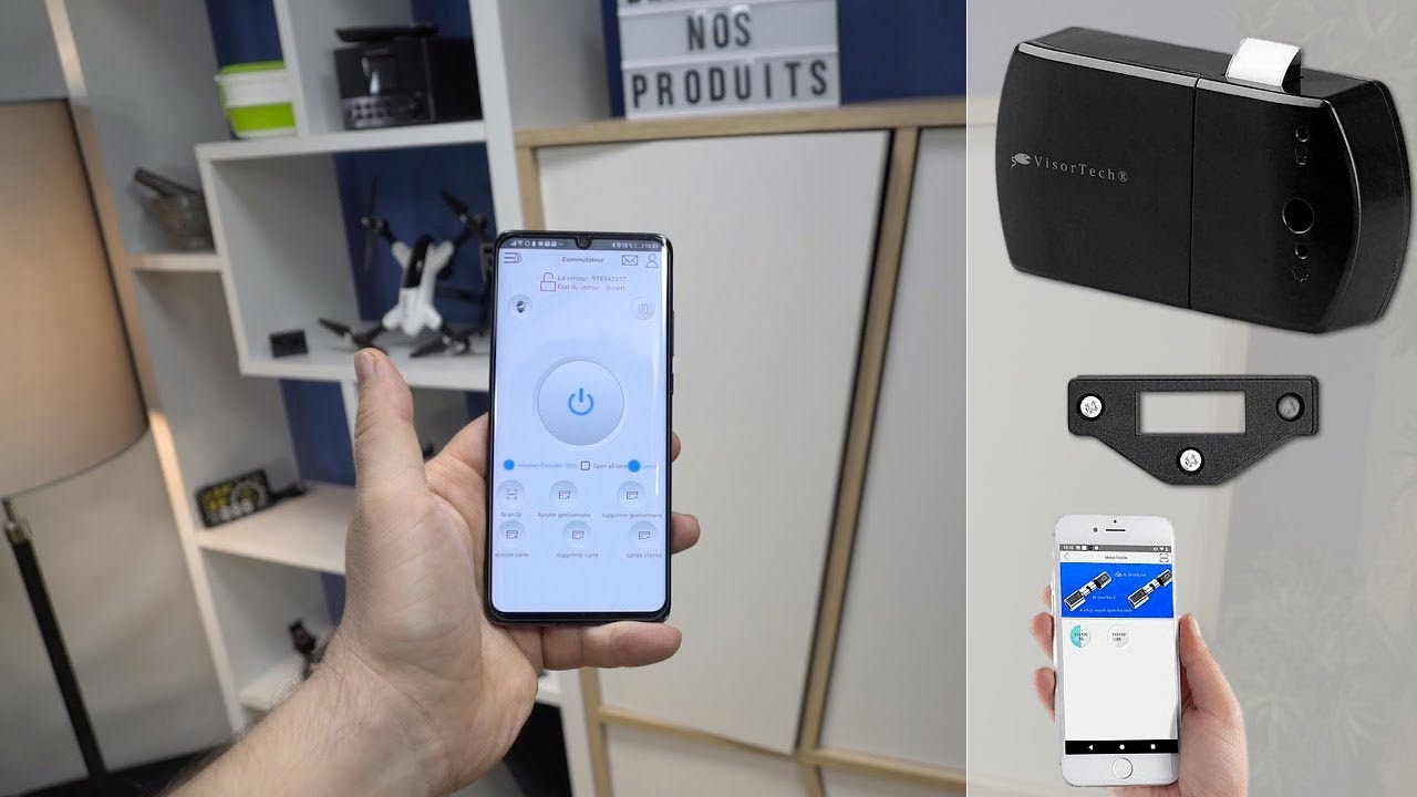 SERRURE CONNECTEE POUR TIROIR ET ARMOIRE - [PEARLTV.FR]