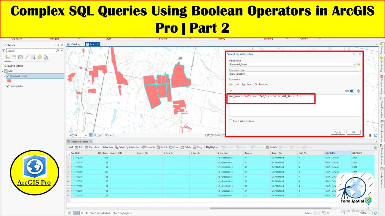 Complex SQL Queries Using Boolean Operators in ArcGIS Pro | Part 2