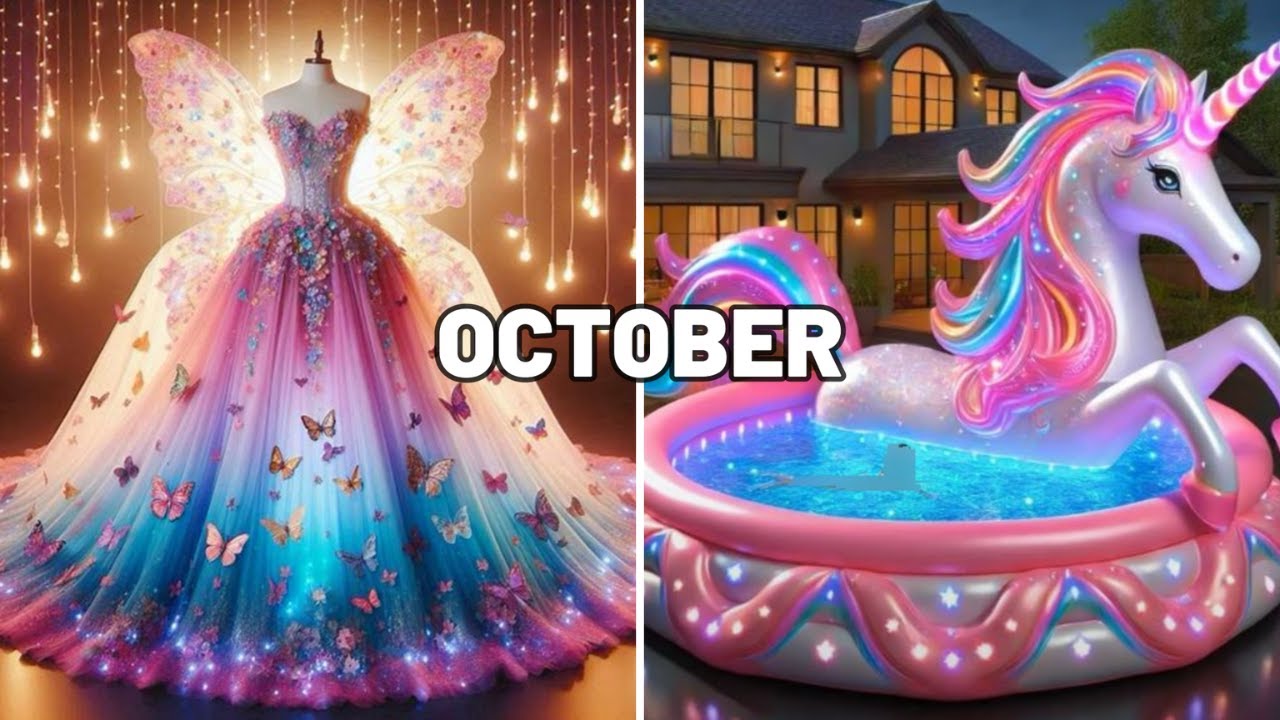 Выберите месяц своего рождения и посмотрите на свое платье и бассейн👗🏊‍♀️😍💗💖😘😎 || 