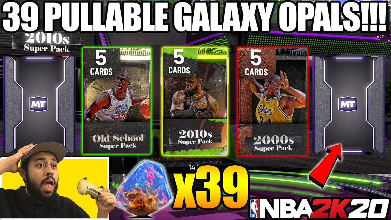 *NEW* DECADE SUPER PACKS WITH 39 GALAXY OPALS + PULLED SO MANY GEMS IN NBA 2K20 MYTEAM PACK OPENING