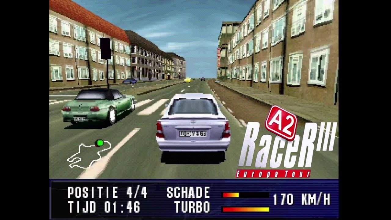 A2 Racer III: Europa Tour - PS1 Gameplay