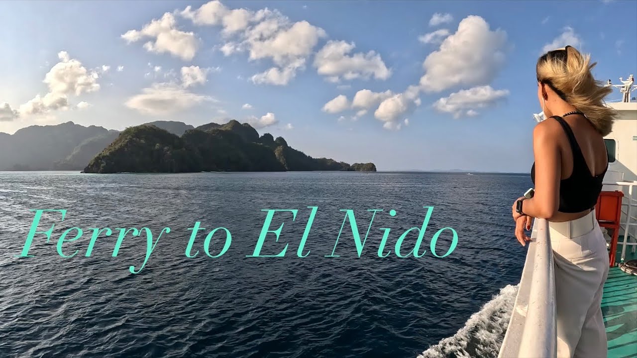 Ferry Ride from Coron to El Nido with stunning views of Palawan islands. Philippines Adventure Day 5