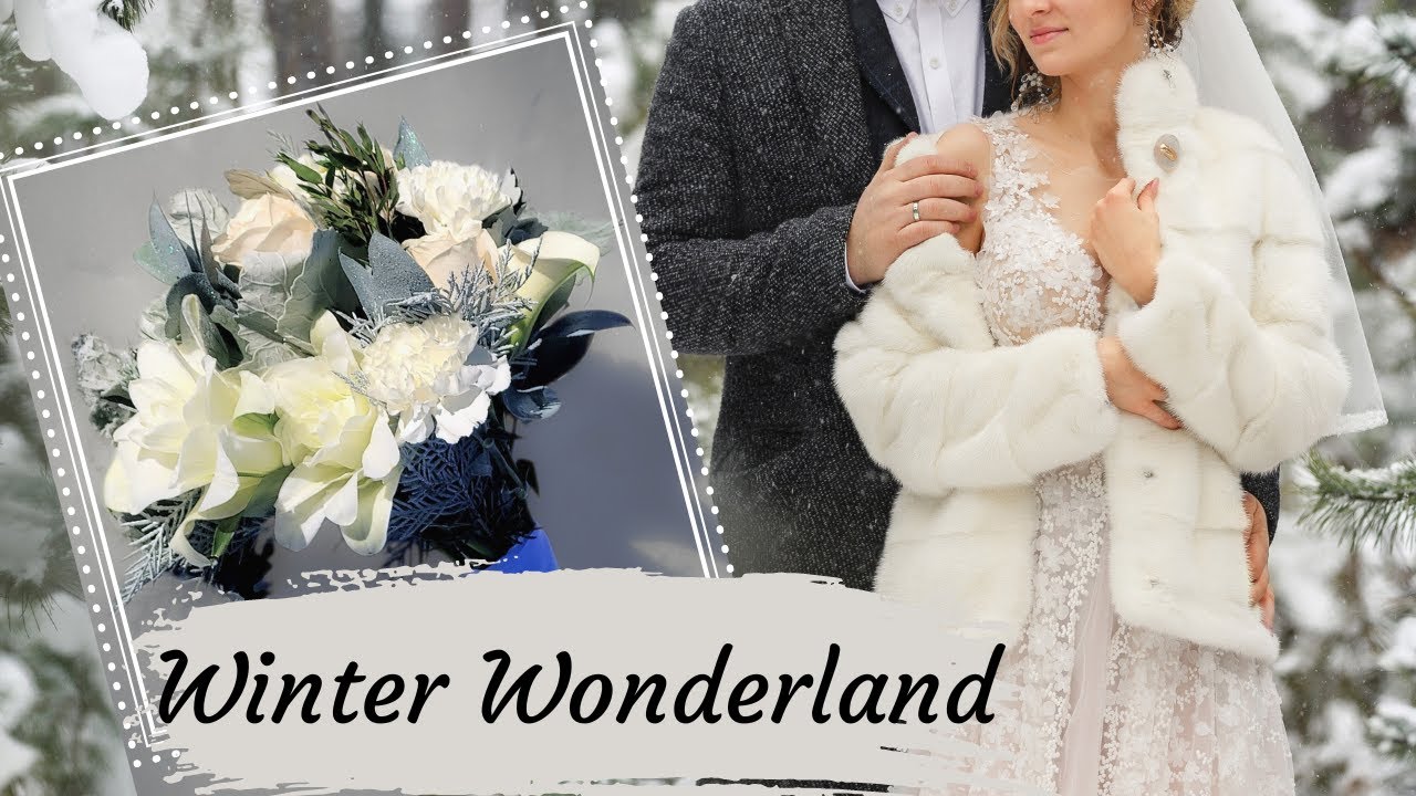Winter Wedding Bridal Bouquet and Boutonniere - DIY Tutorial