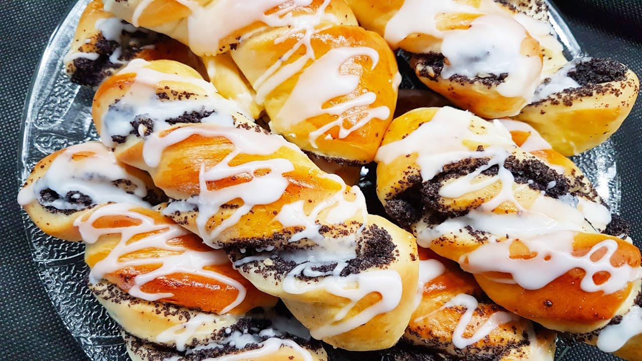 Drożdżówki zwijane z makiem - najlepsze ciasto drożdżowe | Słodki Blog