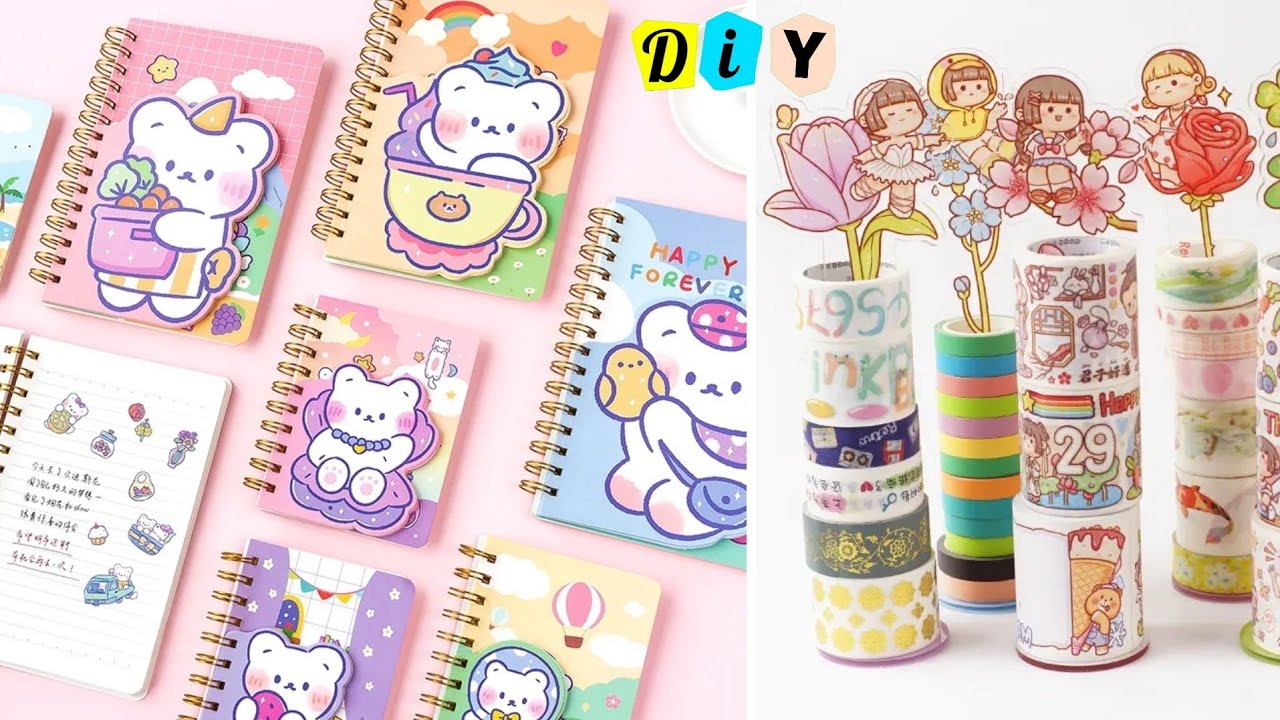 🌷Cute Stationery | How to make stationery at home I DIY stationery | School hacks