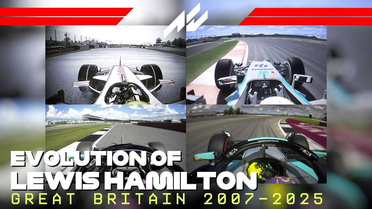 19 Years Evolution of Lewis Hamilton and Silverstone (2007-2025) | #assettocorsa