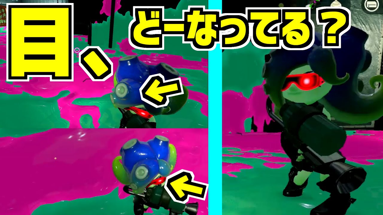 【スプラトゥーン2】カメラを何とかしてタコゾネスの目を調べてみた スプラ小ネタ