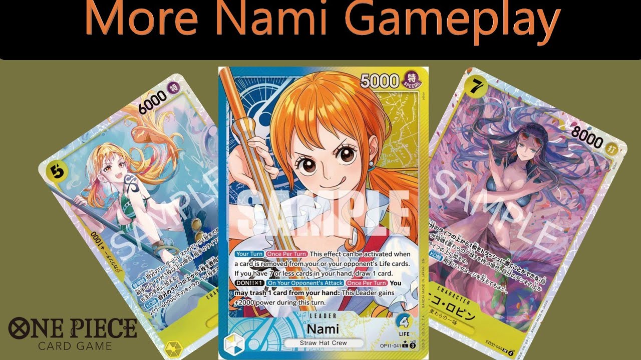 OnePiece TCG: More Nami Gameplay with OP03 cards