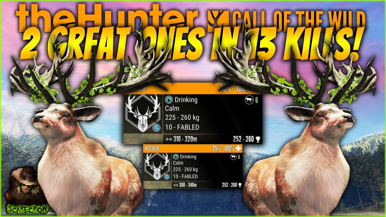 Did I Hunt The SAME Great One Red Deer TWICE?!? Hunting 2 Great Ones In 13 Kills! Call of the wild