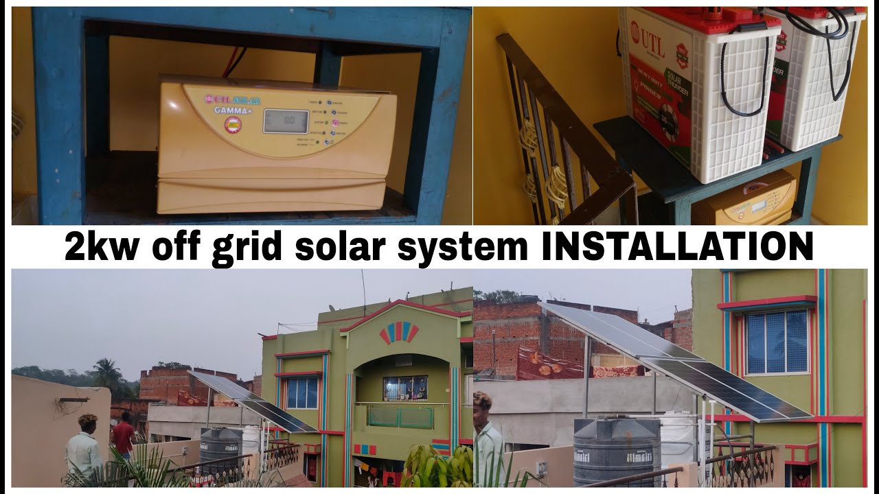 2kw solar system installation | off grid solar system