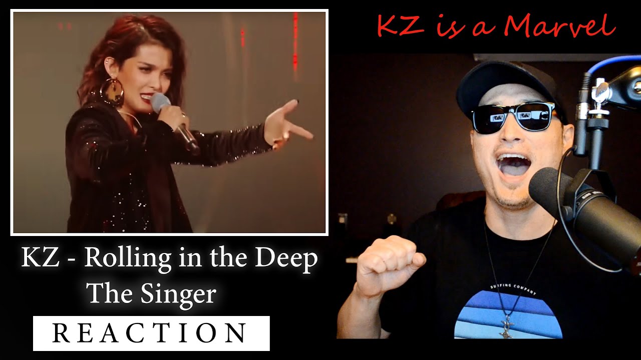 The Singer Reaction - KZ Tandingan - Rolling In The Deep