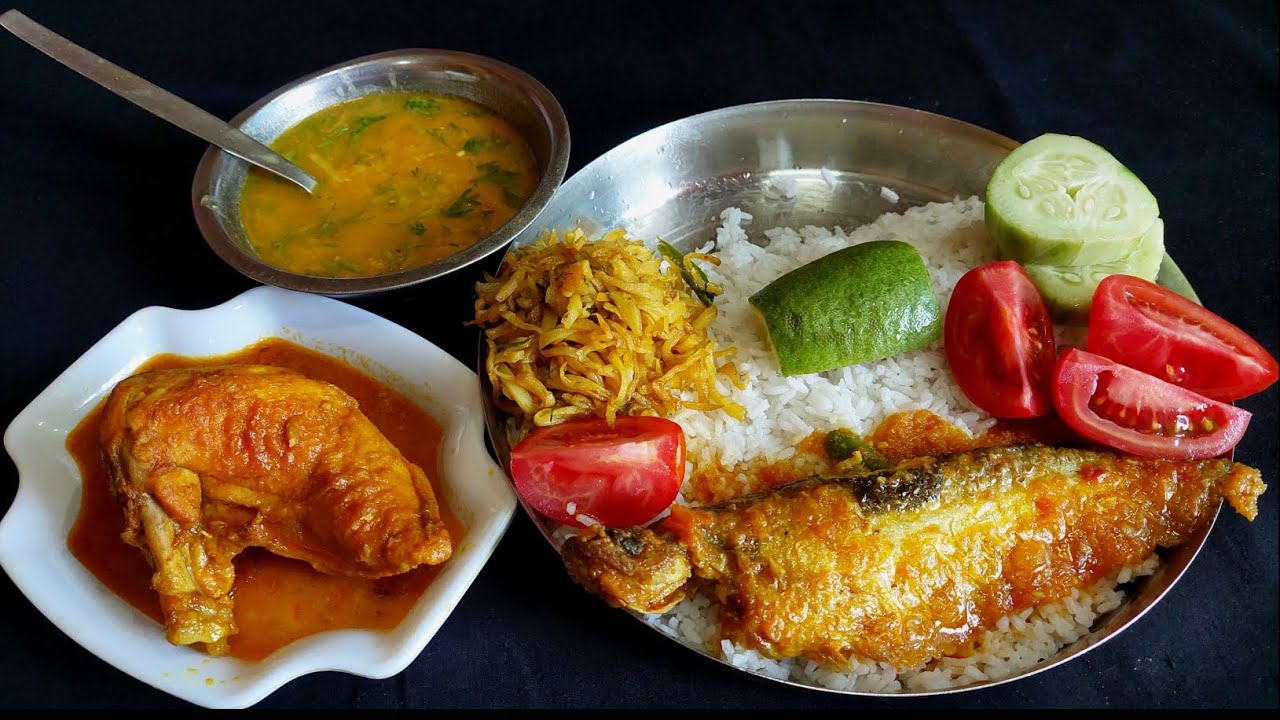 Mukbang ASMR Bengali Food | Pabda Fish Curry, Chicken Curry, Potato Fry, Dal & Rice Eating Show