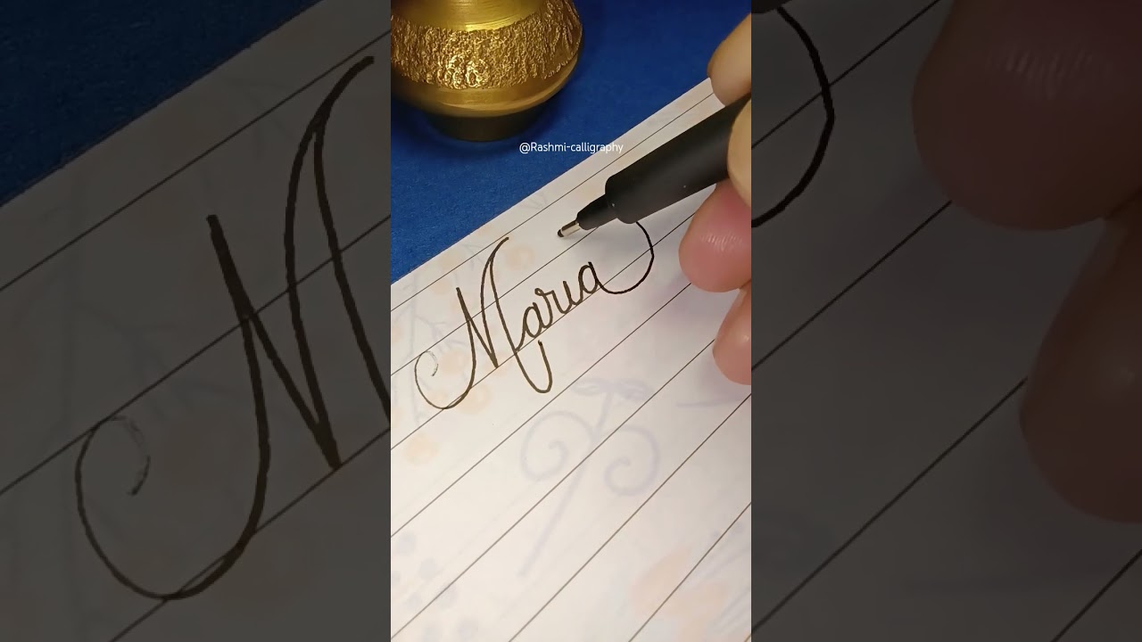 "Maria" Name in Calligraphhy✍️ 