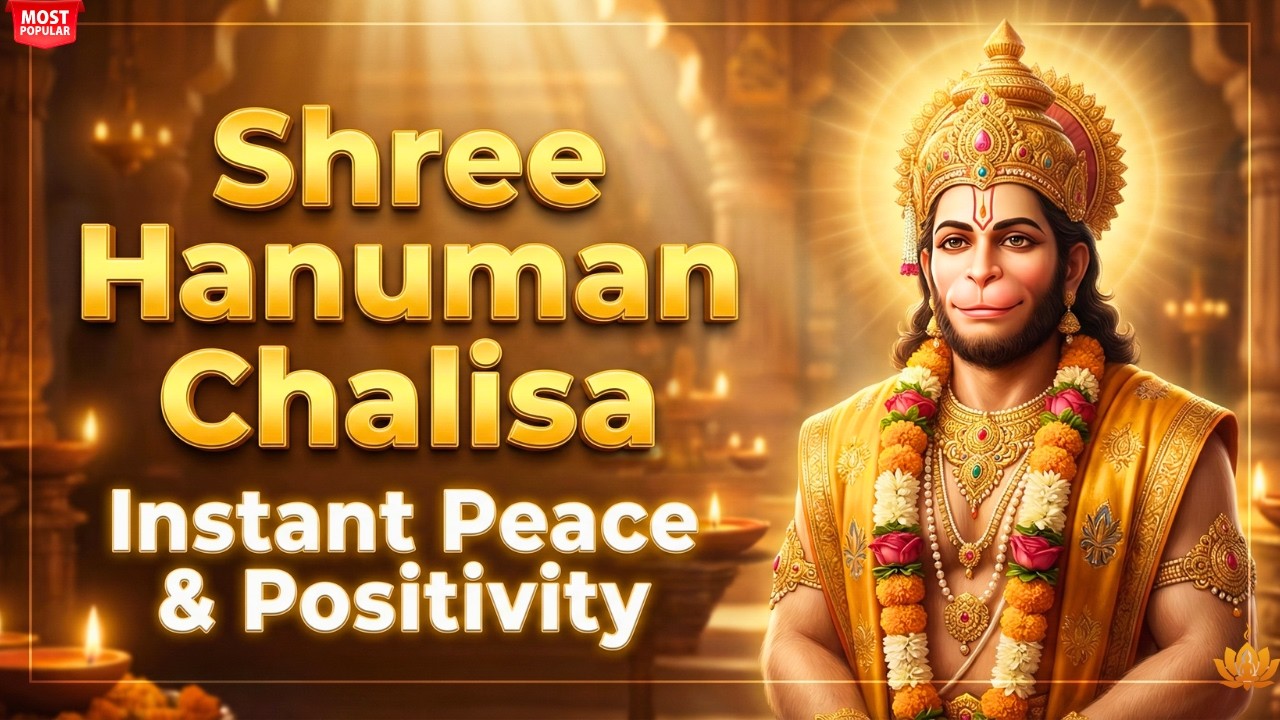 श्री हनुमान चालीसा (Peaceful & Powerful) | हर संकट से रक्षा | Shree Hanuman Chalisa #sankatmochan