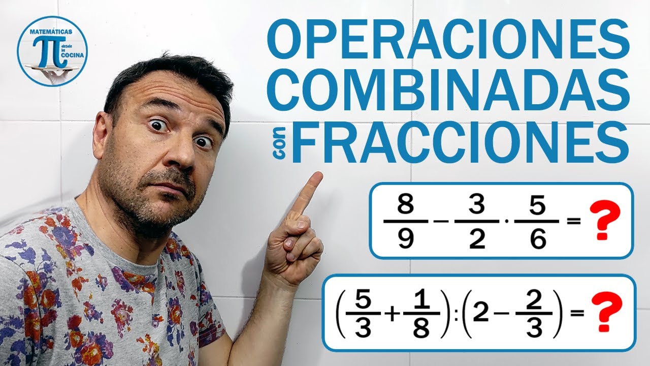 Operaciones COMBINADAS con FRACCIONES 👌 Mira qué fácil!!! 🙋‍♂️