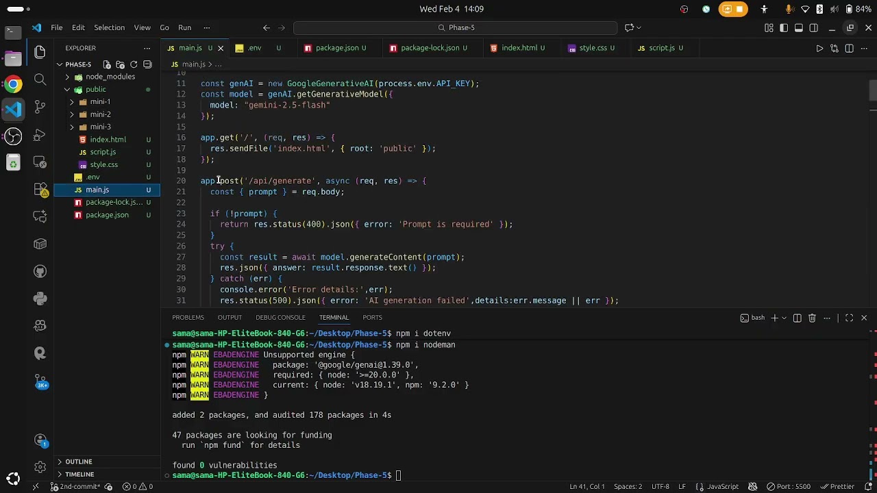 Phase-5 Backend API Explained | main.js Step by Step