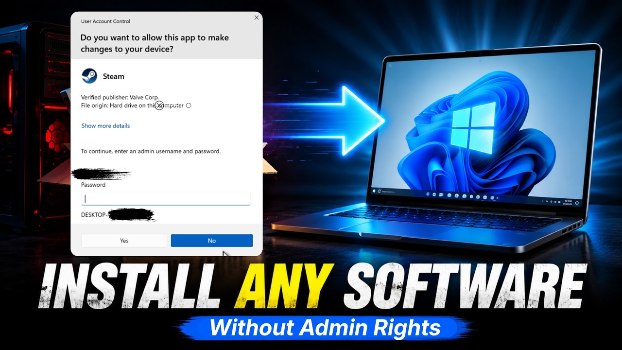 Install Any Software Without Admin Rights?!