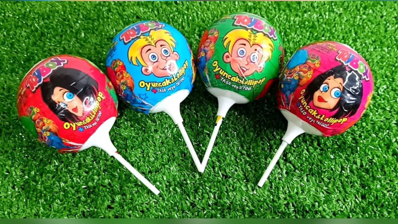 Satisfying video asmr lollipops candy and chocolate yummy candy Cutting video 