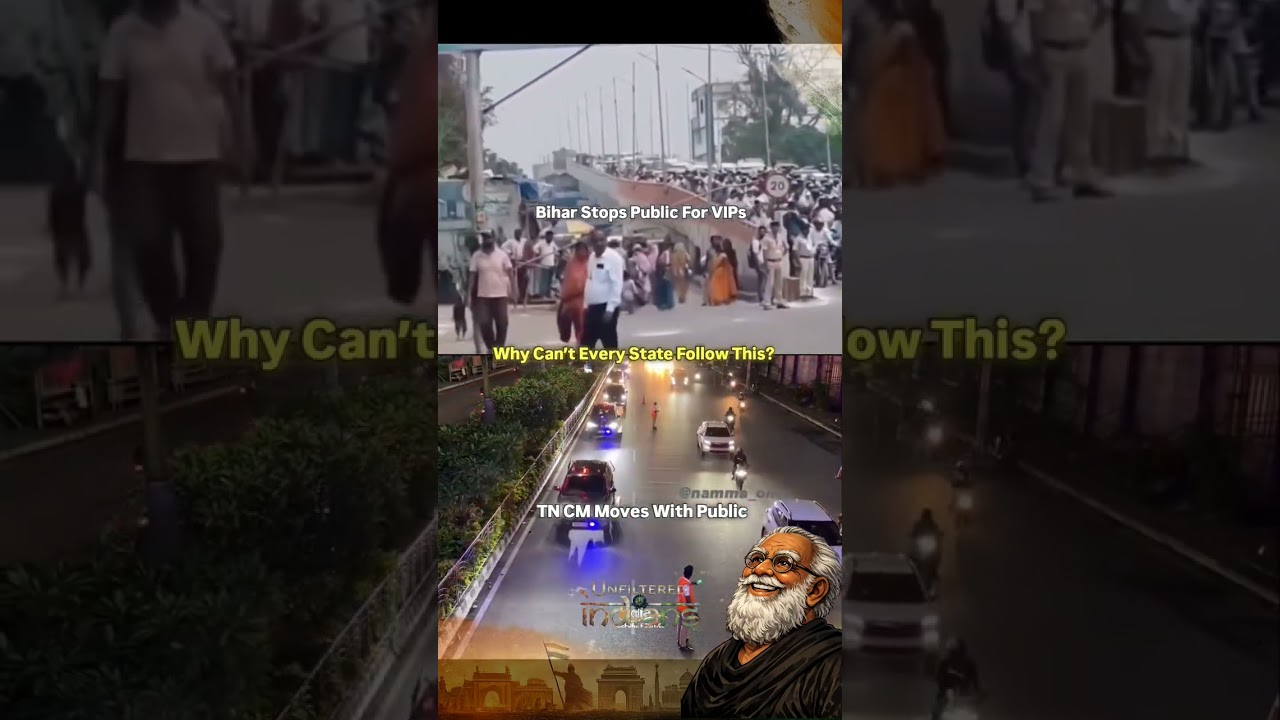 TN CM Vijay's convoy video is going viral after showing smooth movement #unfiltered  #tamilnadu
