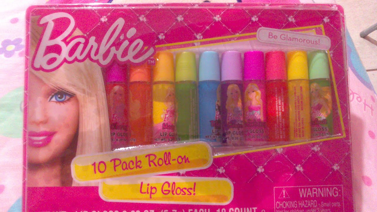 ♥ BARBIE 10 PACK ROLL- ON LIP GLOSS ♥
