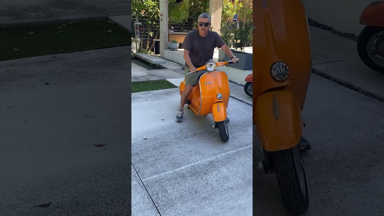 How to start a vintage vespa #vespa #vespa125 #1971
