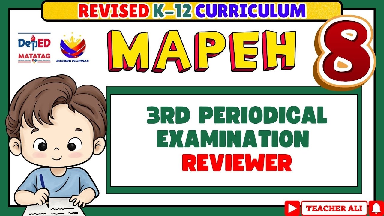GRADE 8 MAPEH 8 QUARTER 3 THIRD PERIODICAL TEST REVIEWER -REVISED K-12 #reviewer #exam #test 