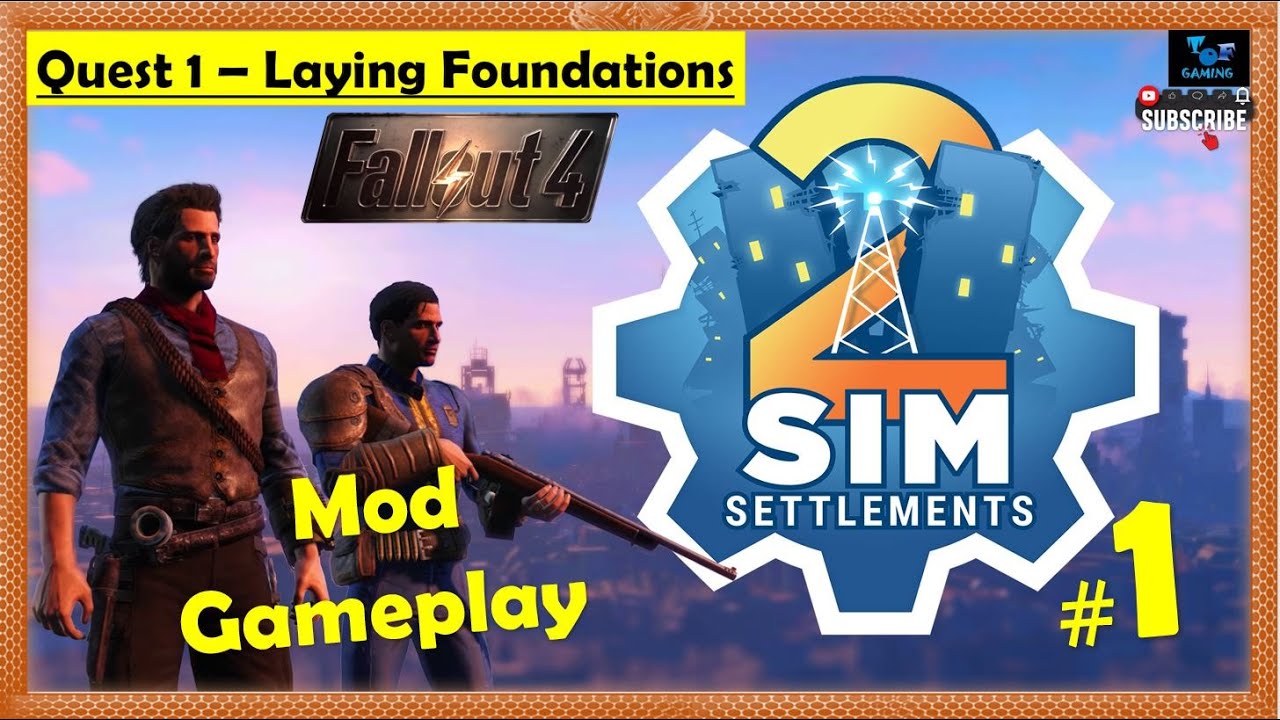 Fallout 4 - Sim Settlements 2 Mod | Laying Foundation - How to Get Started | Gameplay Part 1