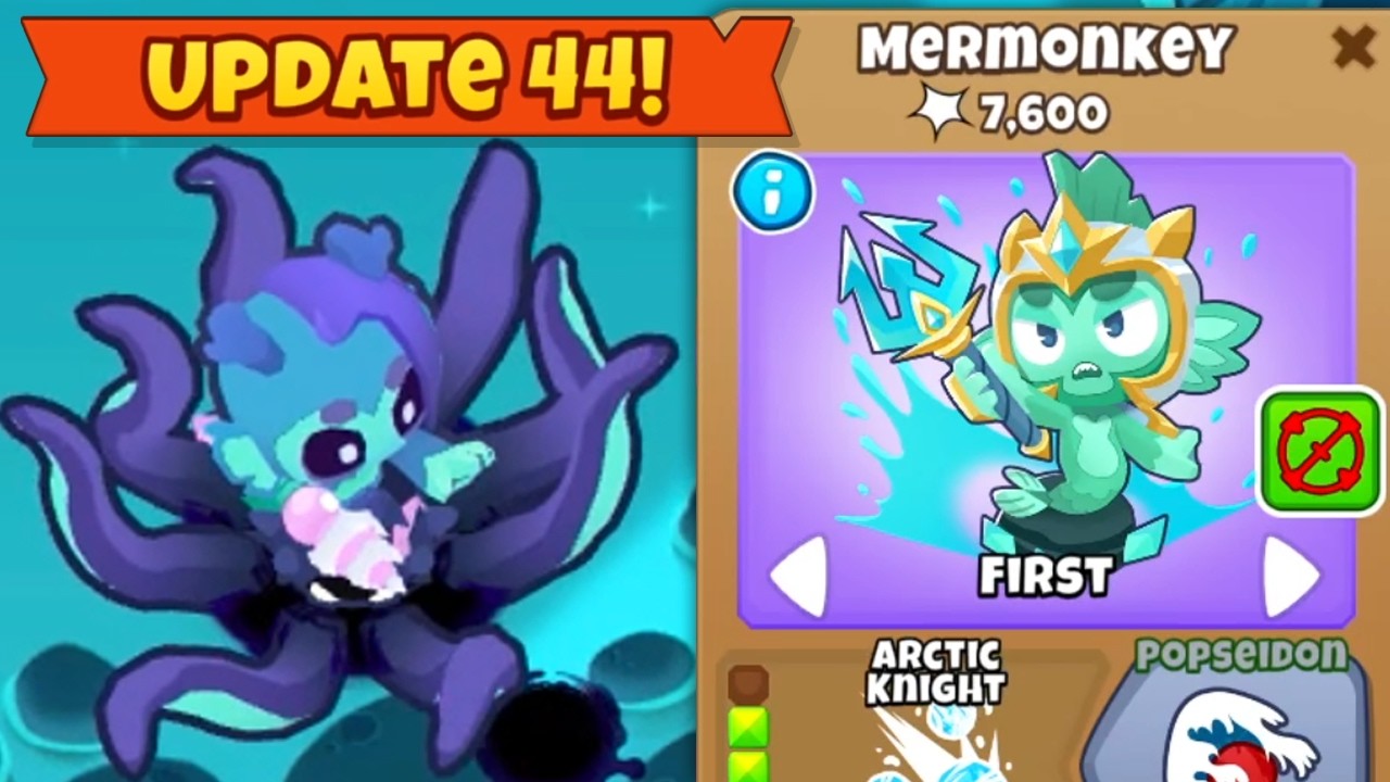Новая БАШНЯ в BTD 6! | Обновление 44.0 | Mermonkey!