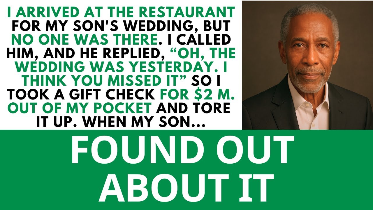 My Son Gave Me The Wrong Date For His Wedding, So I Tore Up The $2 M. Check When He Found Out