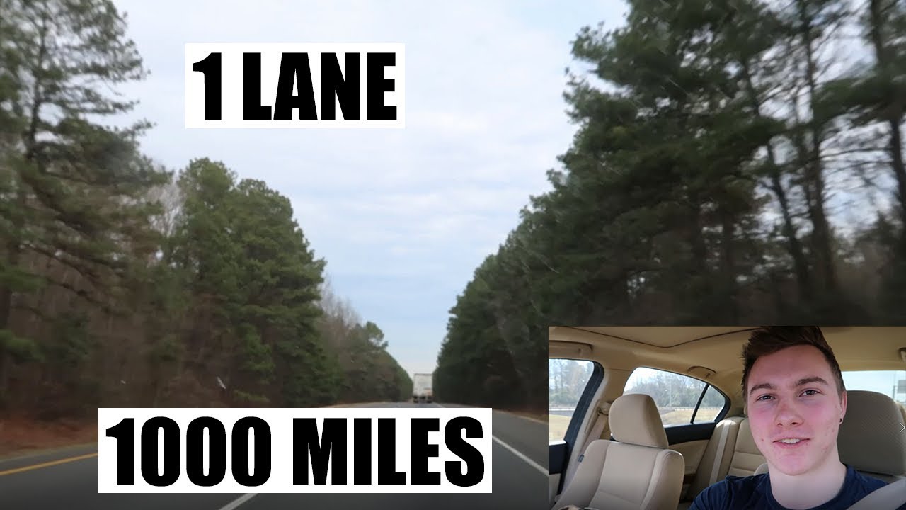Texas to Illinois Road Trip!! Driving 1000 Miles Without Changing Lanes