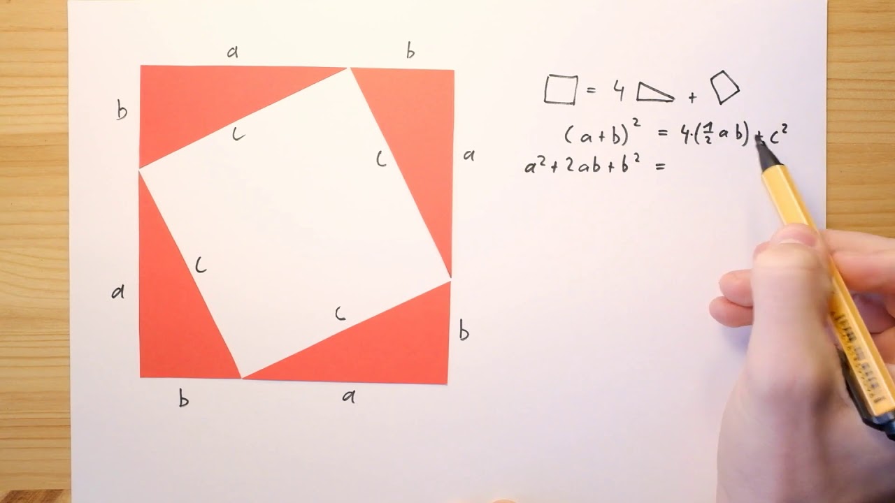 3 Beweise für den Satz des Pythagoras einfach erklärt | Mit Stift und Papier