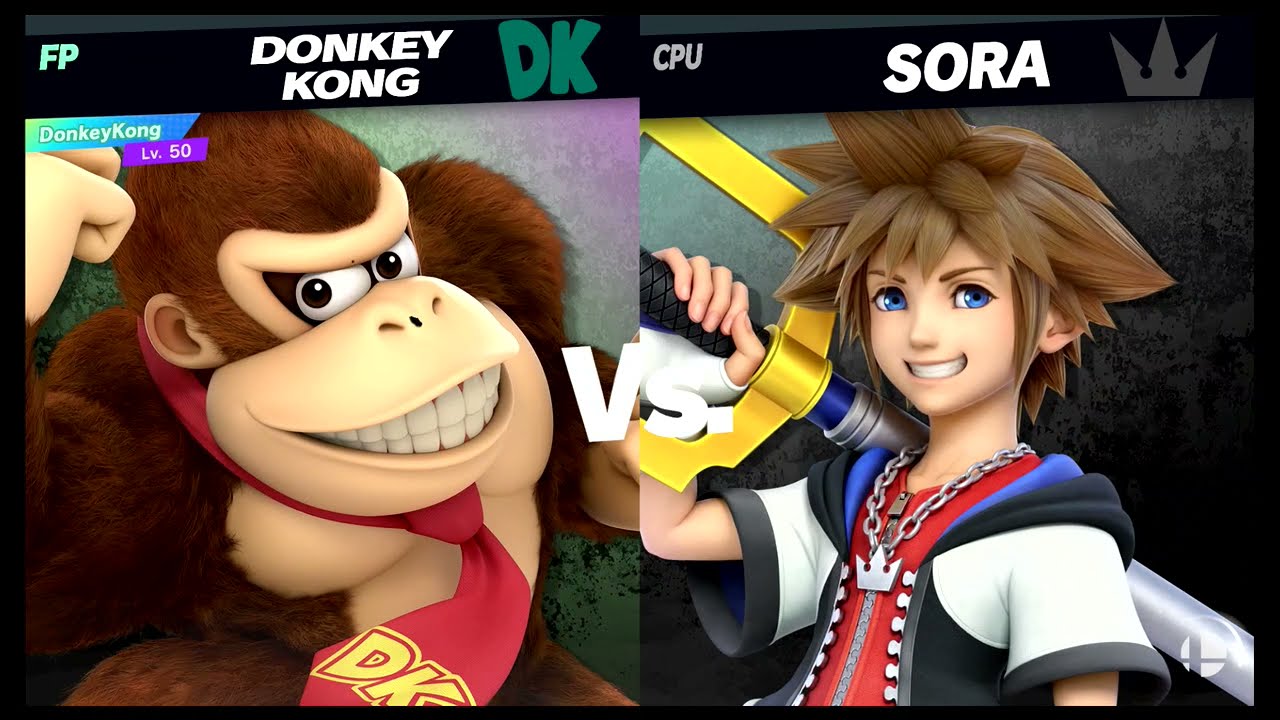 Super Smash Bros Ultimate Amiibo Fights – vs the World #89 Donkey Kong vs Sora