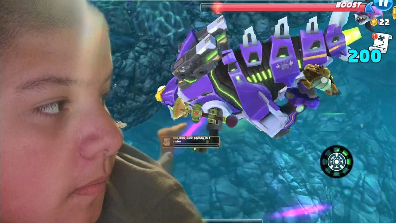 Eliud Moreno-I6B Game's Hungry Shark World Sharkjira Mecha VS Shin sharkjira