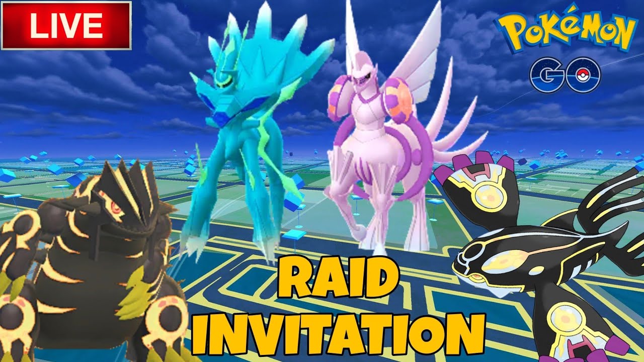 🔴 Live Origin Palkia & Origin Dialga Raid Invitation in #pokemongo | #gowildarea #live #invite