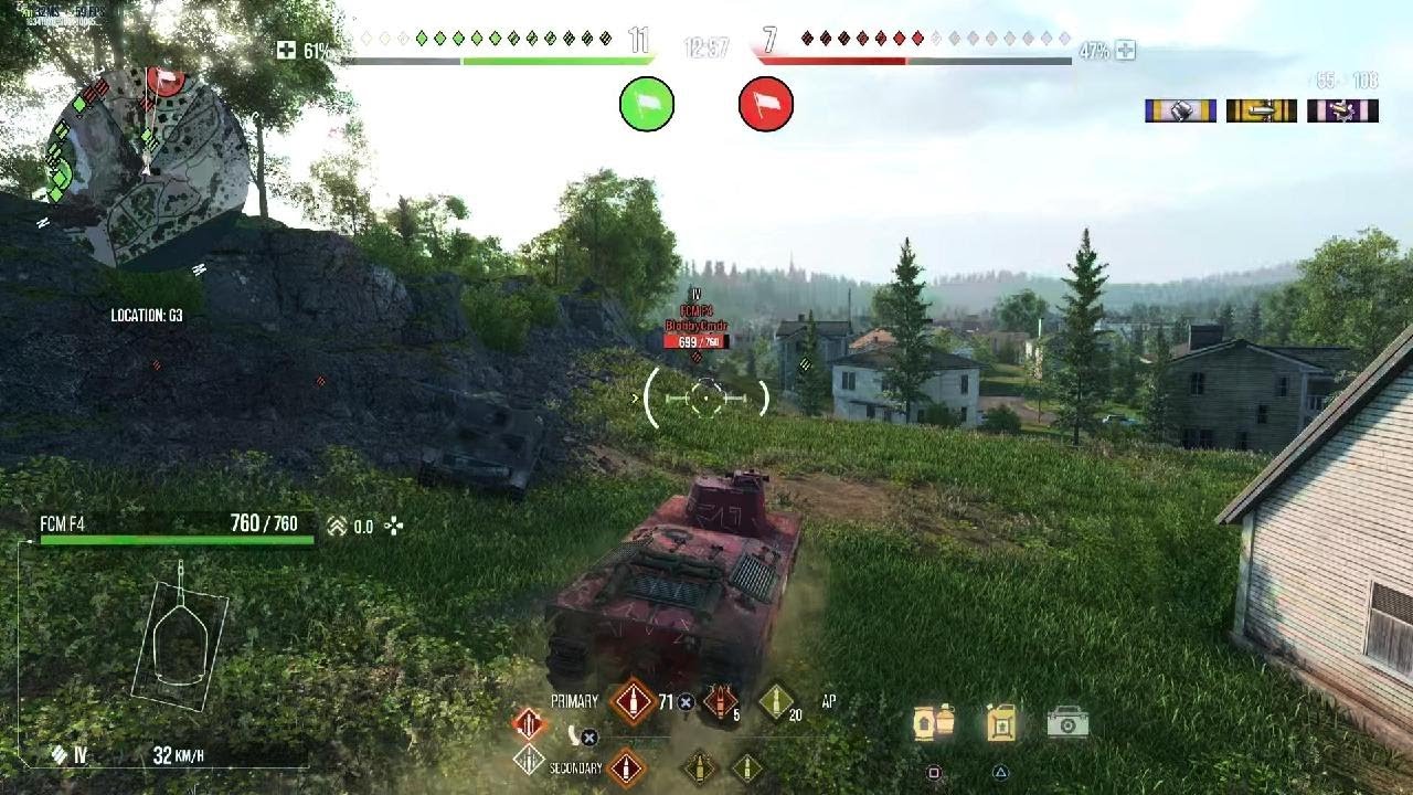 World of Tanks FCM-F4 VS FCM-F4
