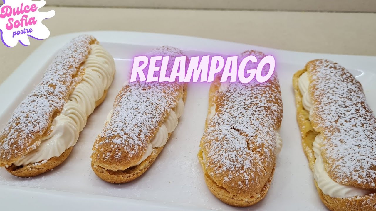 Receta de Relámpago Relleno de Crema Diplomática: ¡Un Delicioso Postre!