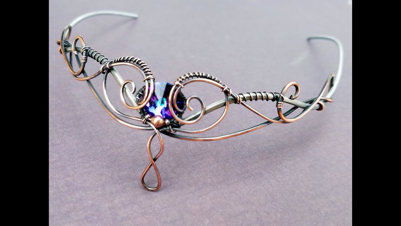Wire Wrapping Tutorial - Fairy Elven Headdress for my costume