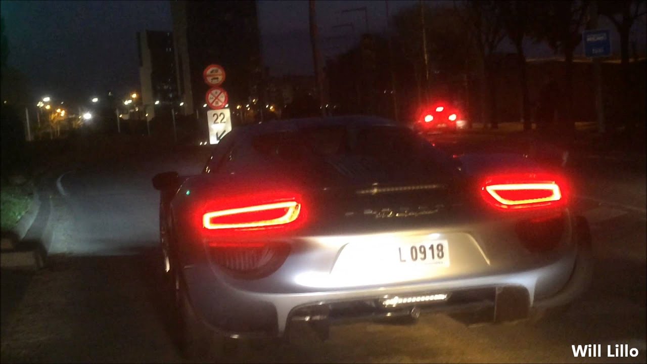 Chasing Porsche 918 Spyder - REVS, Acceleratios....