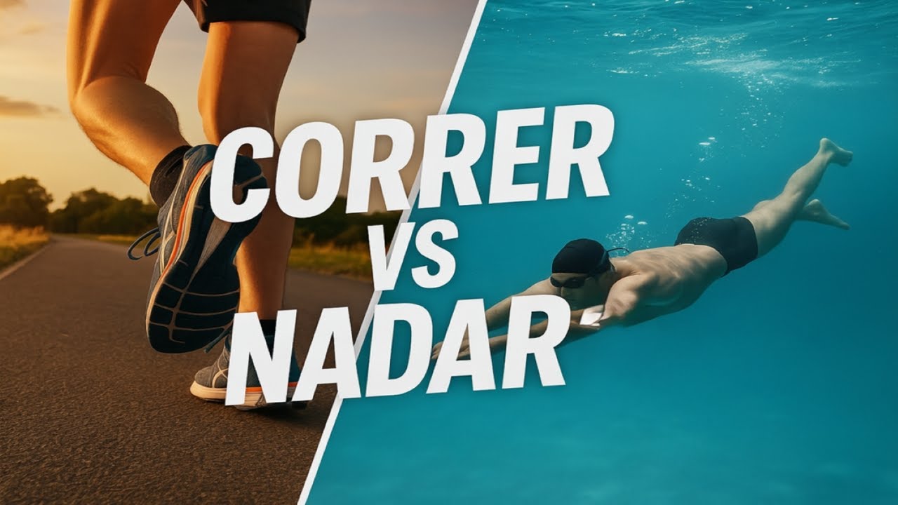 🏃‍♂️‍➡️CORRER vs NADAR 🏊‍♂️¿qué es mejor para tu salud?