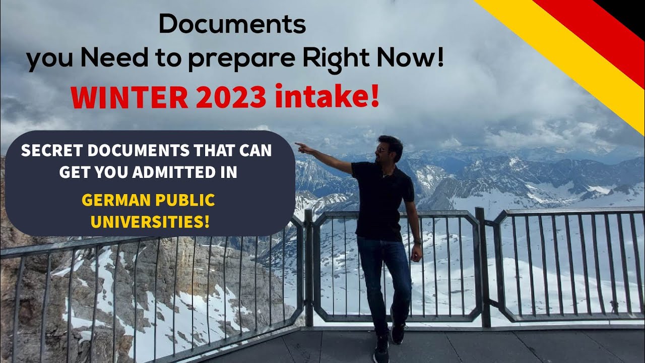 Complete Documents Checklist to Apply in German Public Universities for Winter Intake 2023!